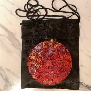 New vintage satin brocade mini bag